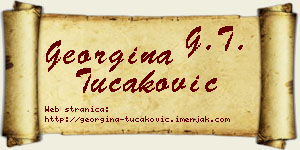 Georgina Tucaković vizit kartica